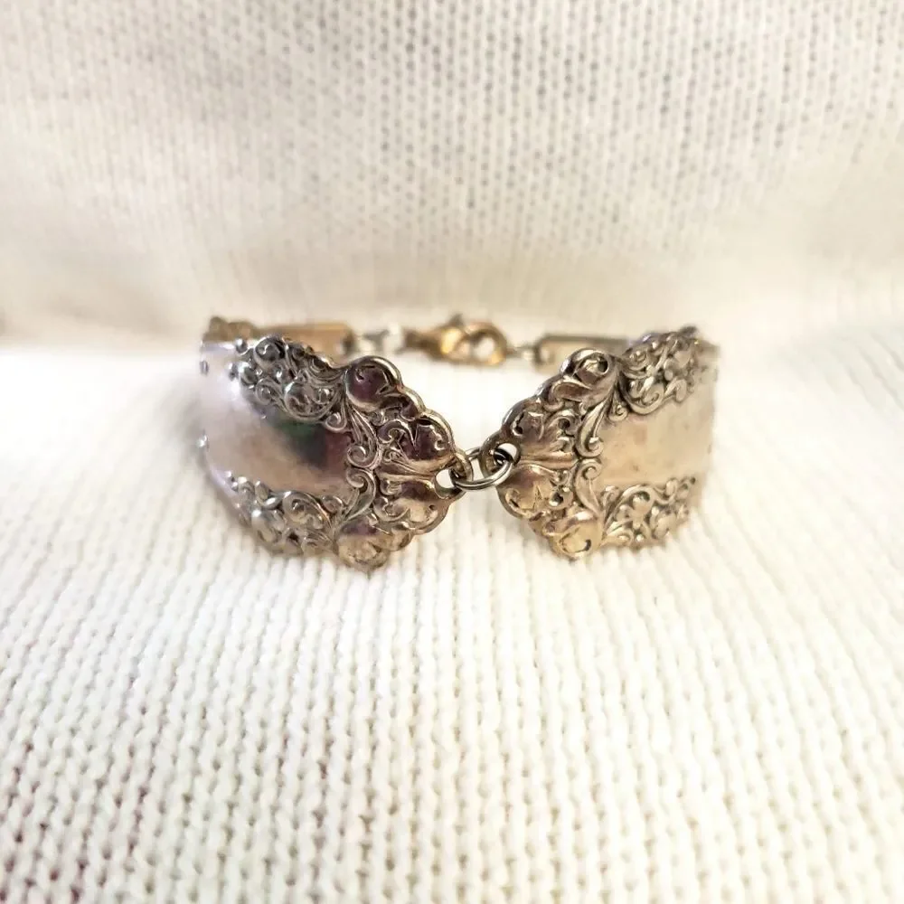 Small Triple Silver Tone Bracelet